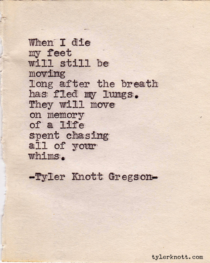 Tyler Knott Gregson — Typewriter Series #112 by Tyler Knott Gregson