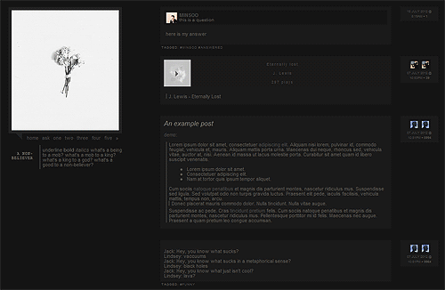 portfolio black tumblr themes