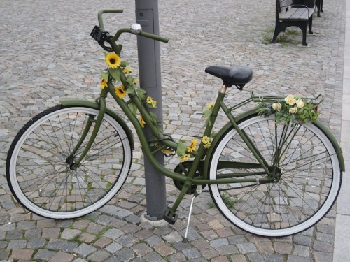 vintage bike green