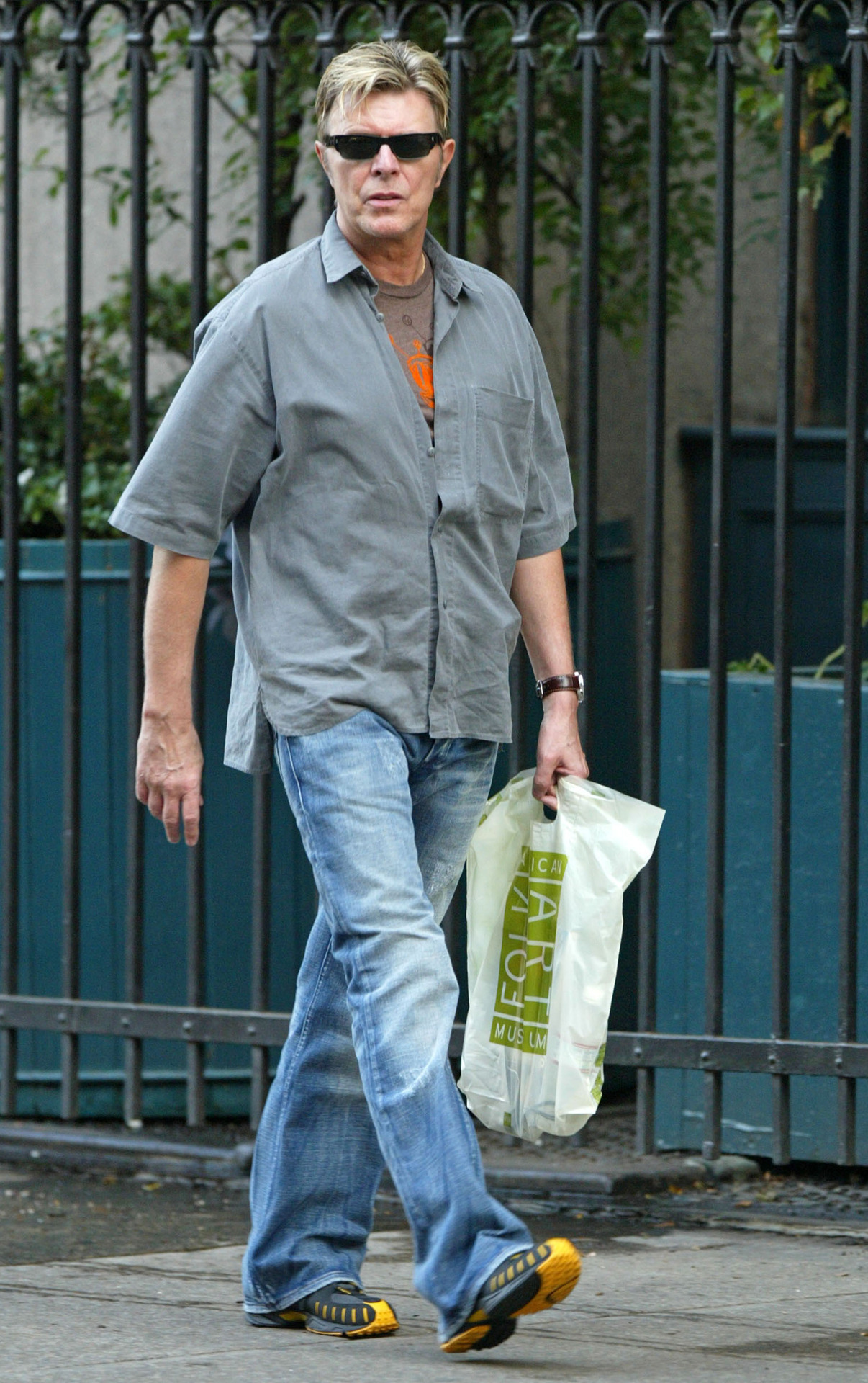 The World Loves A Clown | David Bowie walking in New York, October 5, 2005