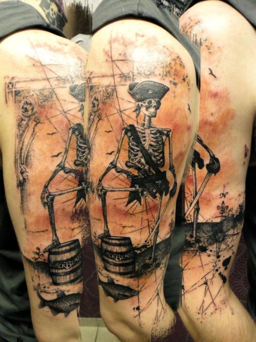 pirate tattoo on Tumblr