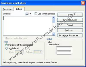 TIPS membuat Label Undangan :)  One Day