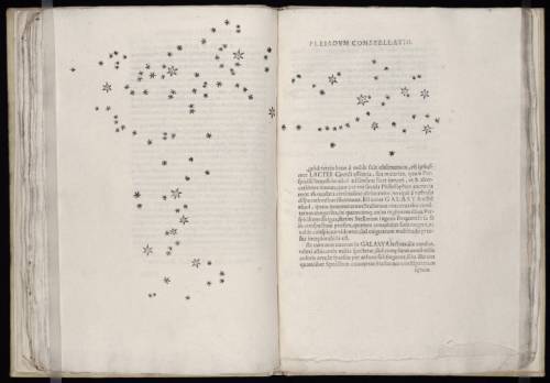 Galileo’s illustration of the constellation of the Pleiades, in...