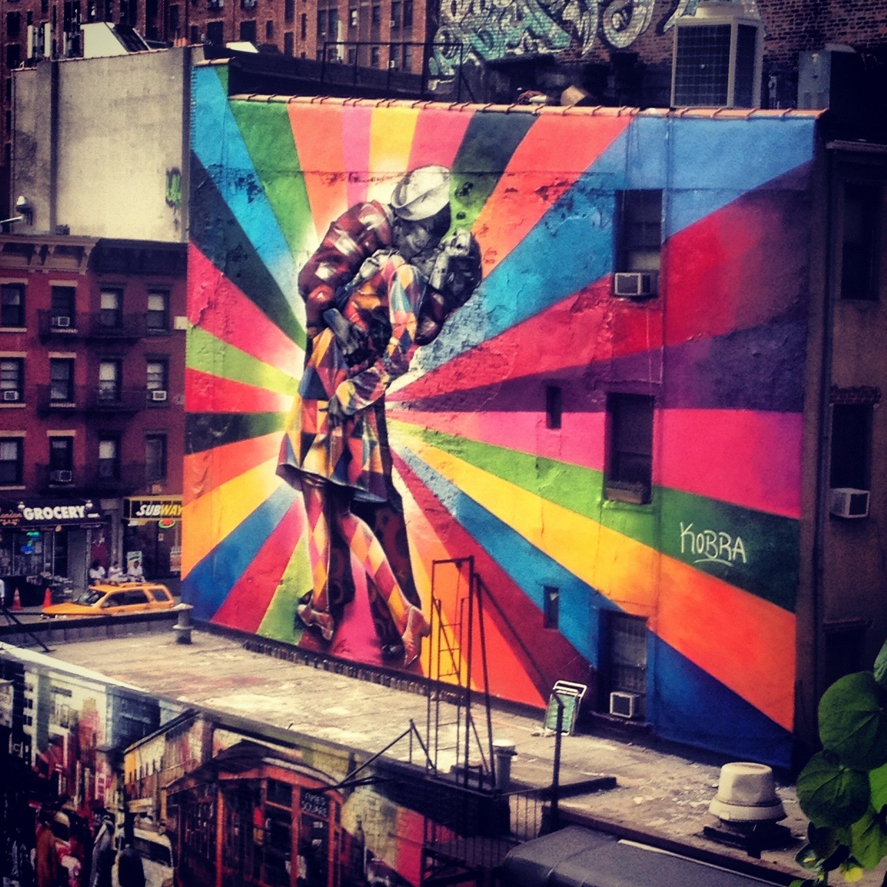 + THE EPHEMERAL LIFE + — New York City Mural. Seen from atop the #High Line