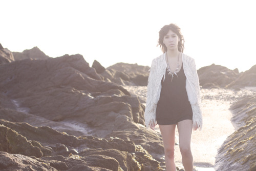 Shooting For Barbara Bui with Adeline Rapon. July 2012. St Malo,...