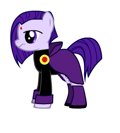 Celebrities in Pony Form - Raven from Teen Titans