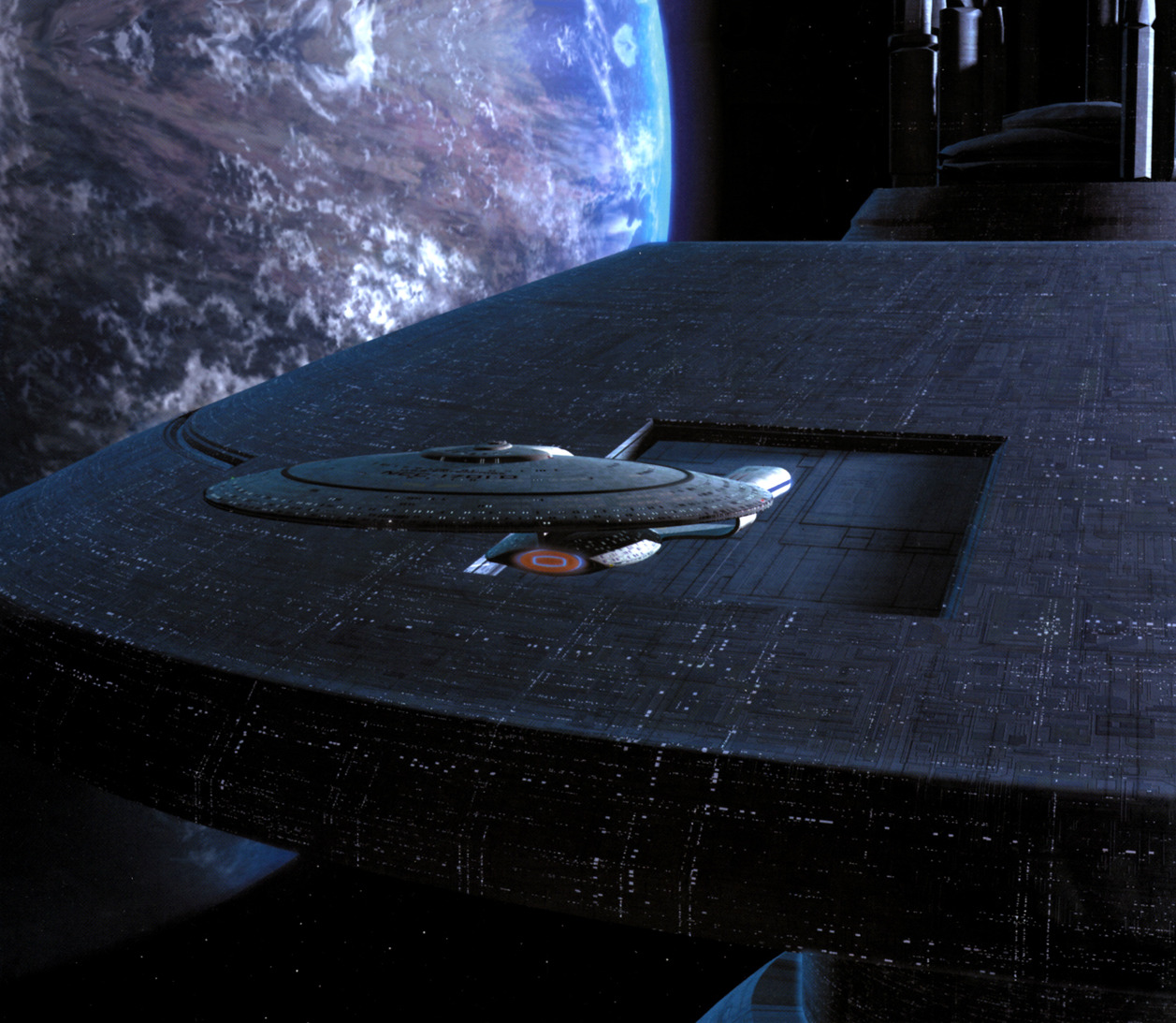 Starfleet Ships Starbase 74 From Ships Of The Line Calendar