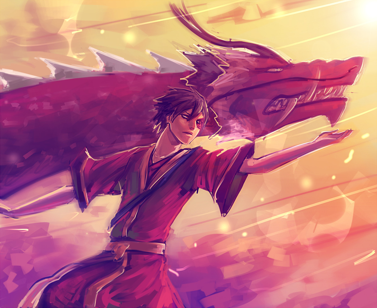 Зуко и аанг драконы