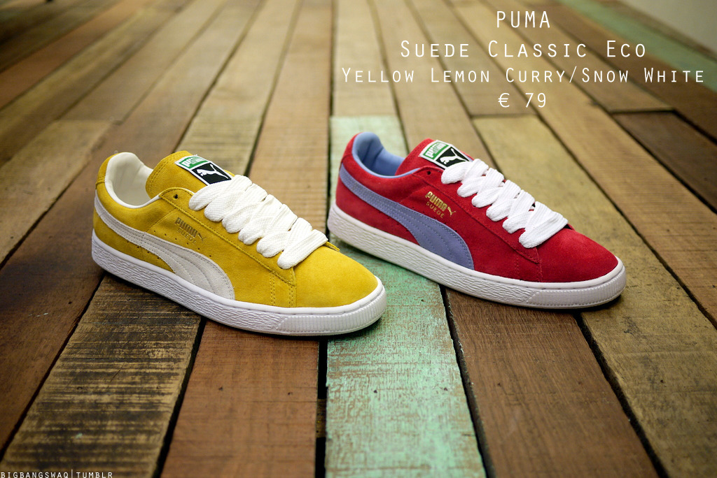 puma suede classic eco yellow