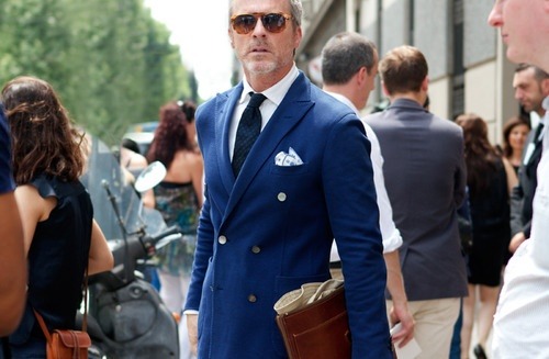 The Shiny Suit Theory, Shades of Blue - Double Breasted Navy Blazer