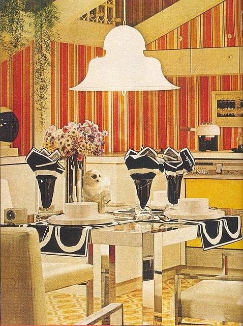 Super Seventies — 1973 interior design - Armstrong floors...
