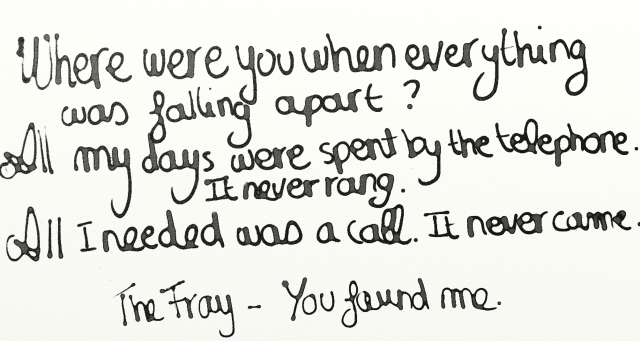 the fray i lost a friend lyrics