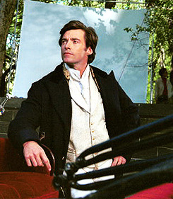 scottxlogan:Hugh Jackman behind the scenes of Kate and Leopold