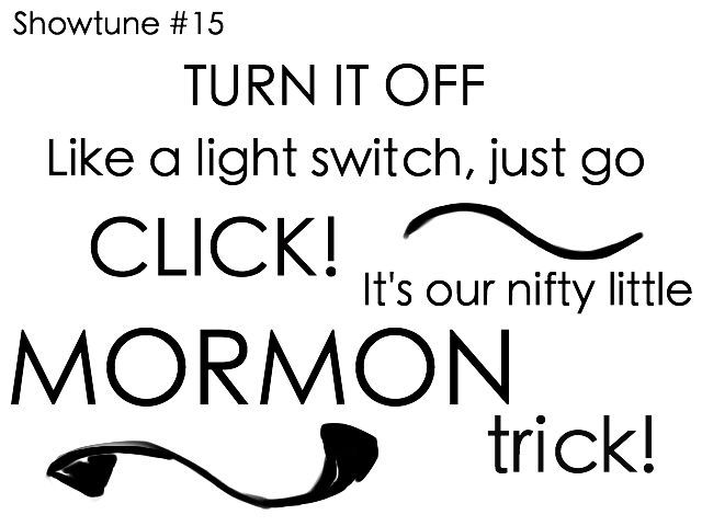 turn it off book of mormon karaoke