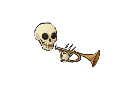 Skull Trumpet Gif