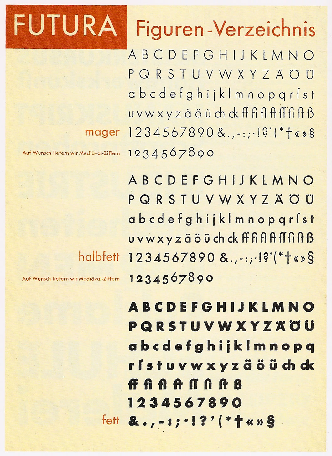 futura typeface