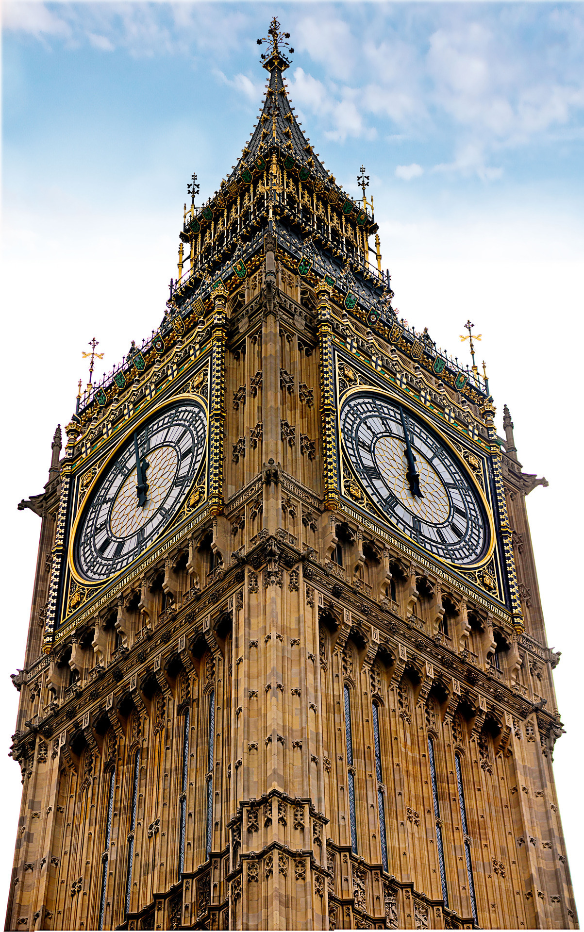 Wake Up And Look Around Big Ben In Close Up
