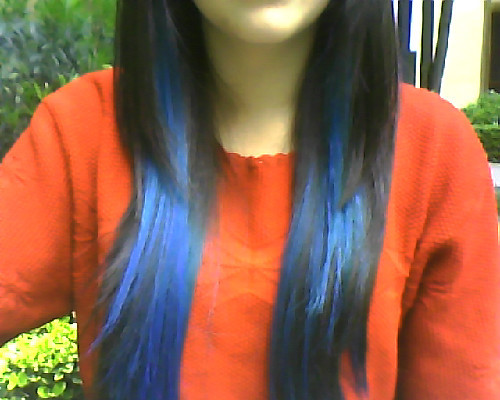 the girl with blue hair tumblr