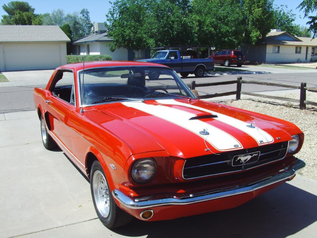 Just old Mustangs: Red, 1964 ½ Coupe Ford Mustang. I love the...