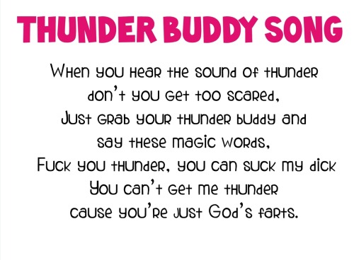 Thunder buddy song on Tumblr