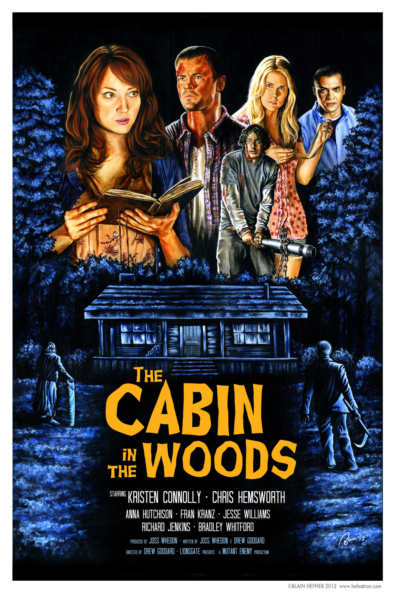 The Art Of Blain Hefner My Finished The Cabin In The Woods