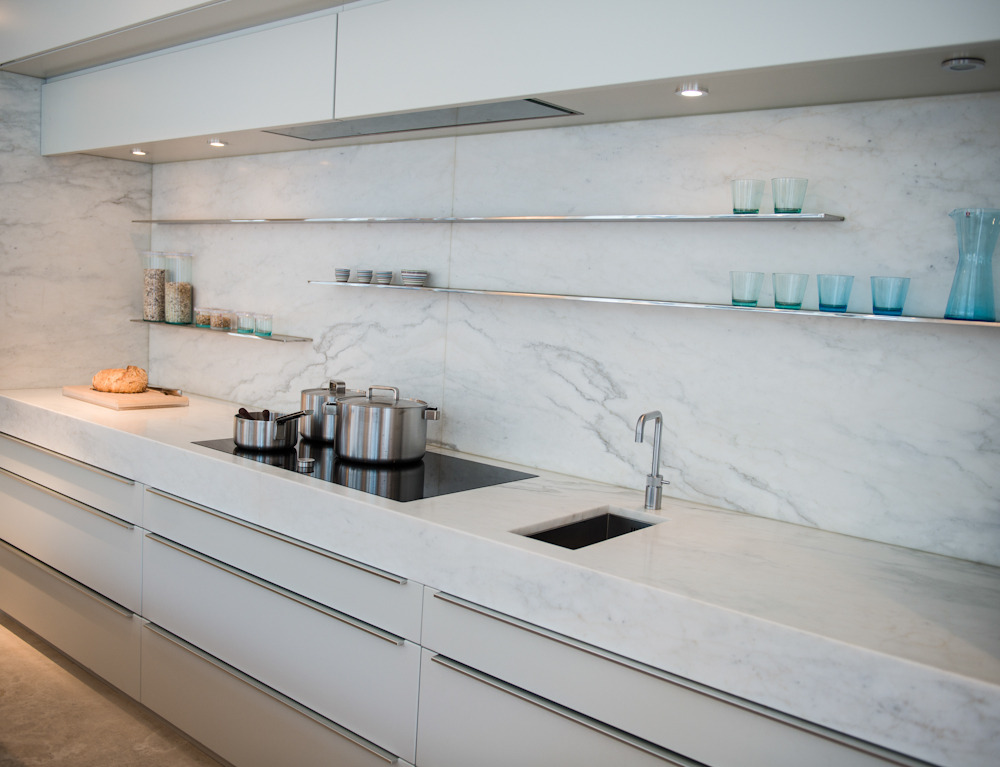 A modern white kitchen that says luxury by Boform.... | Scandinavian