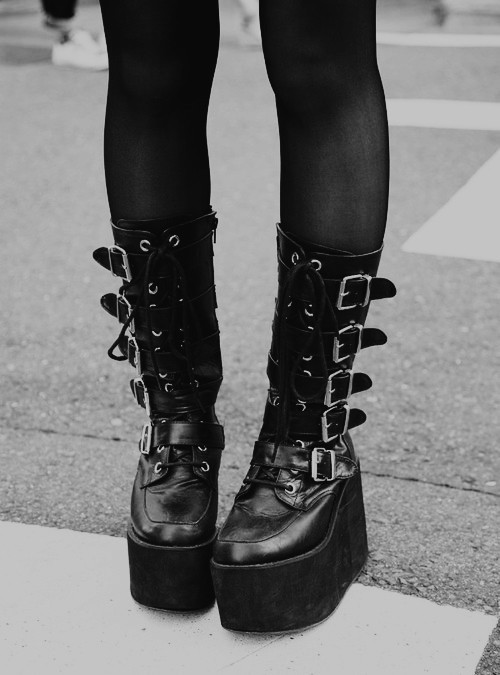 cute platform boots