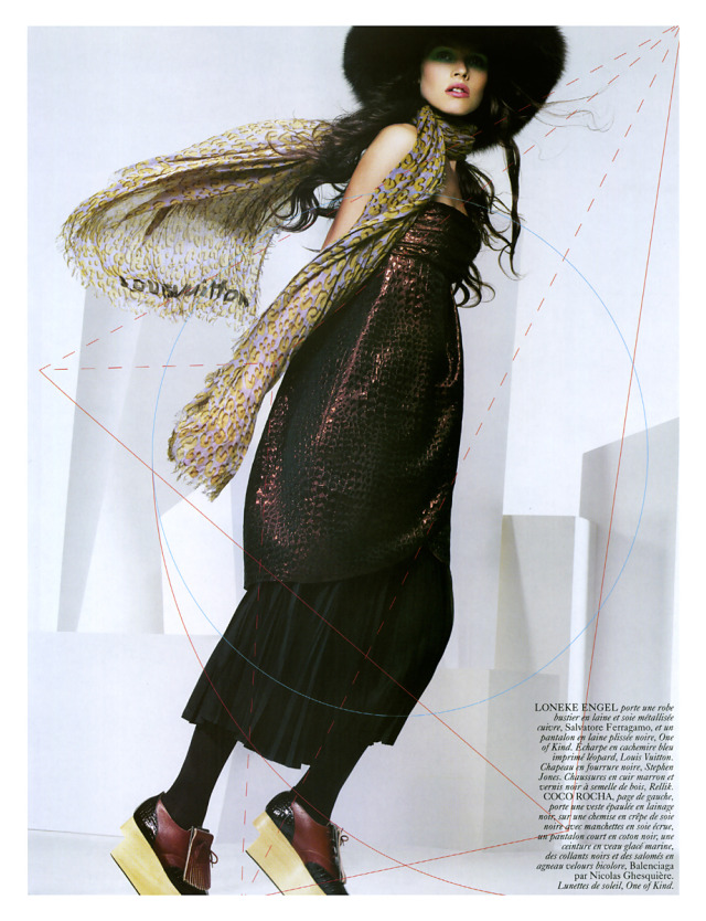 her famed good looks - Lonneke Engel by Craig McDean, Vogue Paris...