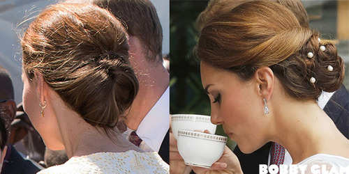 Bobby Glam Kate Middleton Updo Hairstyle