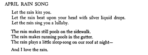 Lullaby by Langston Hughes