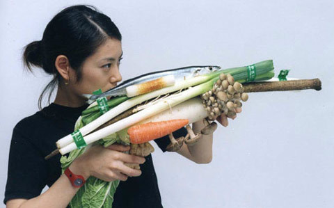 gallowhill:Portraits of Women with Vegetable Weapons...