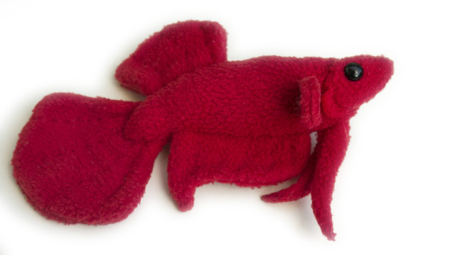 custom betta fish plush