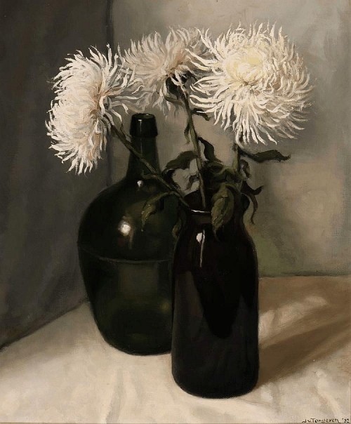 vcrfl:Jan van Tongeren: Still Life with Chrysanthemums,...