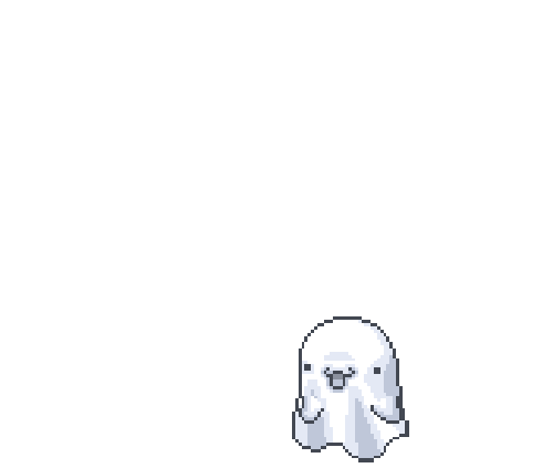 Pixel Art Aesthetic Cute Ghost GIF