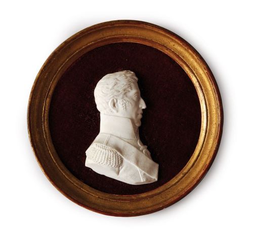 A medallion bearing a portrait in profile of Charles X, also known as the comte d'Artois. 19th century.
source: Coutau-Begarie Auctions