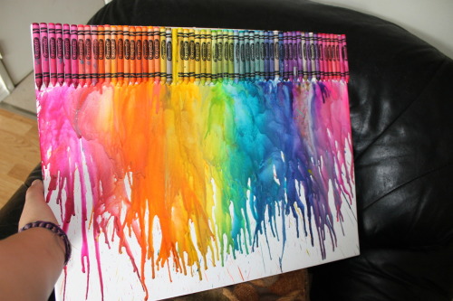 melted crayon art on Tumblr