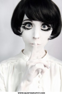 human doll makeup