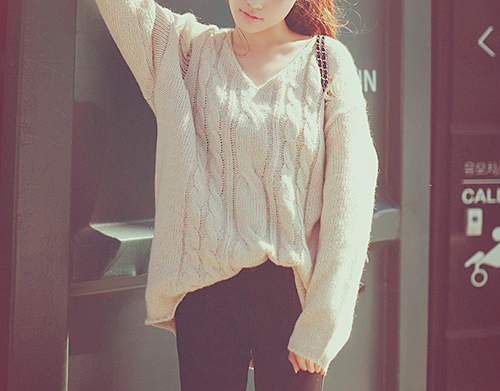 kfashion knitted sweater