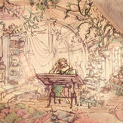 thecheshirecass:krungy:Tangled (2010) concept art © Claire...