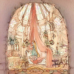 thecheshirecass:krungy:Tangled (2010) concept art © Claire...