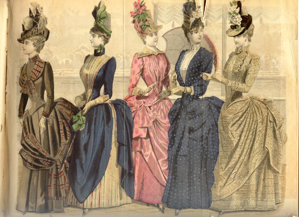 ~the Daily Victorian~ — Color Fashion Plate, August 1887, Peterson’s