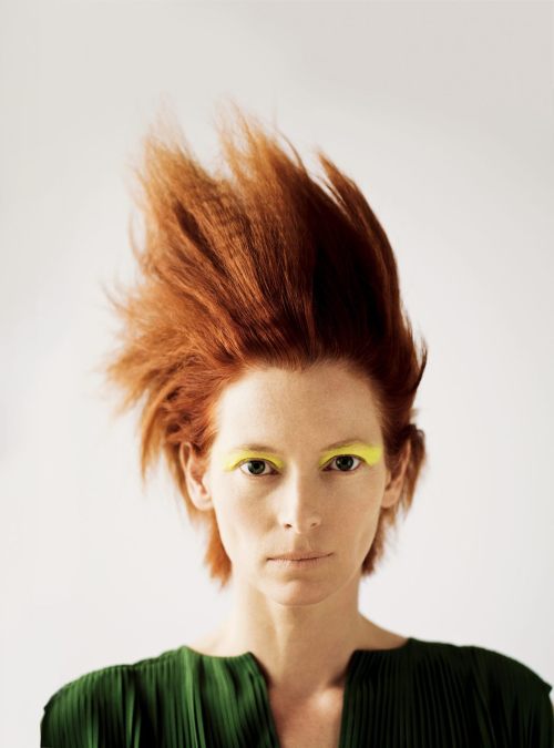 Tilda Swinton 2 Hollywood crush androgynous beauty hair