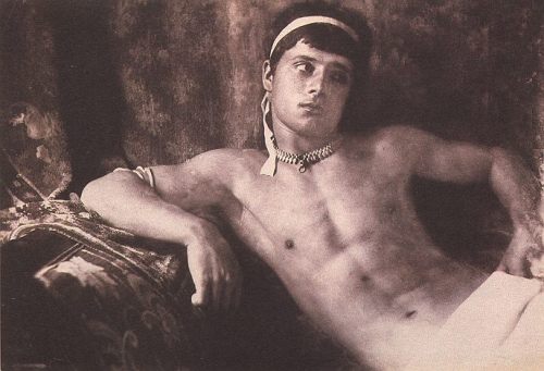 antique-erotic:Neapolitan boy wearing jewels and a headband by...