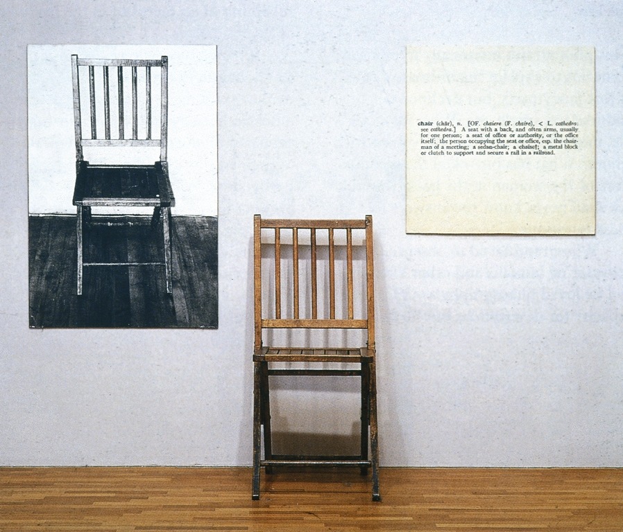 Cave To Canvas Joseph Kosuth One And Three Chairs 1965