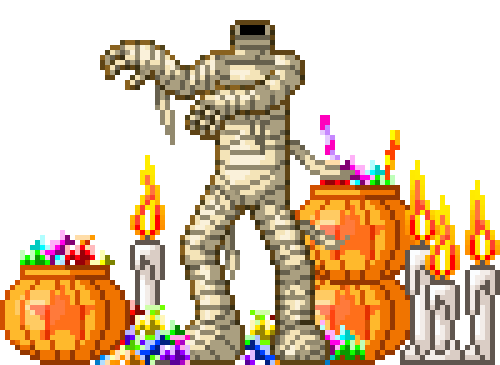 pixel art halloween gif