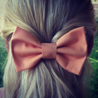 Peach Hair Bow Tumblr