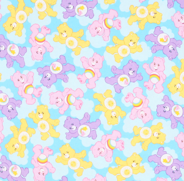 patternvomit care bears fabric design from... deviantART