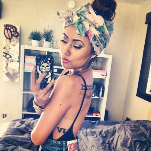 curiouserlia:Favorite head wrap & leotard. Sorry I like to...