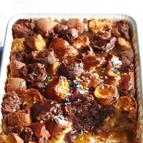 Cinnamon Coffee-Dunked Doughnut Pudding: Wow your...