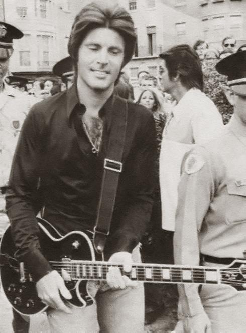 Ricky Nelson Ricky With His Iconic 68 Black Beauty Gibson